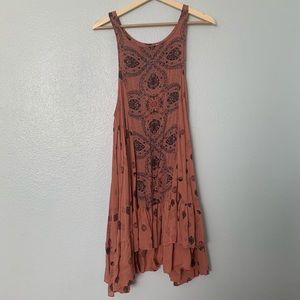RARE Free People Printed Slip Dress